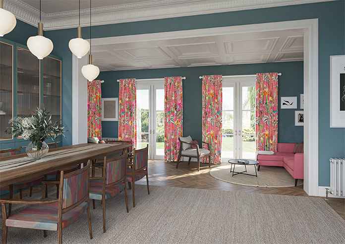 Barbados, Flamingo Pink - Made to Measure Curtain - Image 8